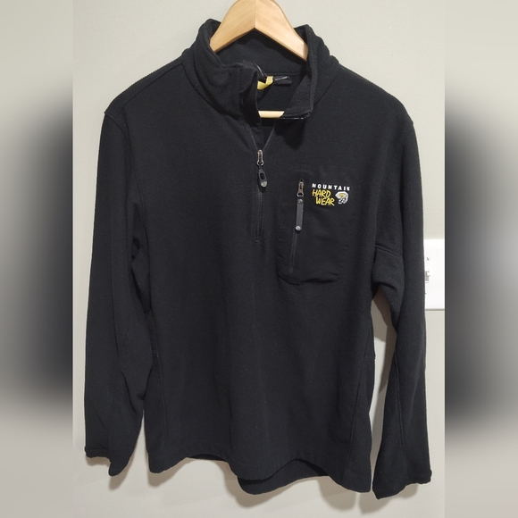Mountain Hard Wear Men's Black Half Zip Long Sleeve Pullover Sweater Size XL - Picture 1 of 9